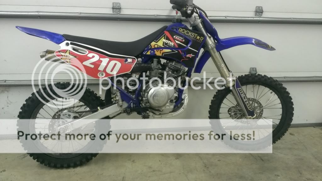 2003 ttr 125 with yz85 suspension